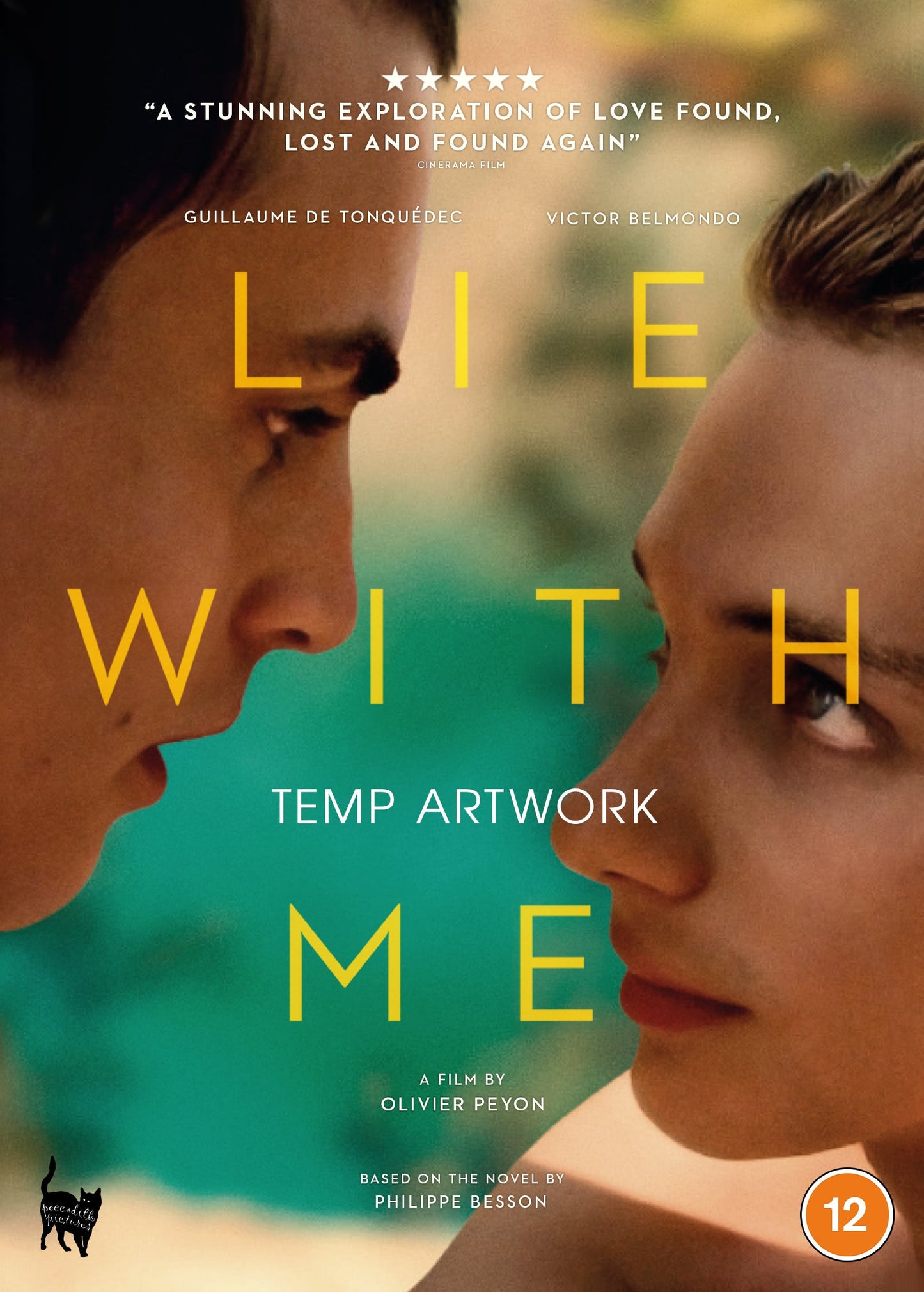 DVD cover for Lie With Me showing two men facing each other closely.