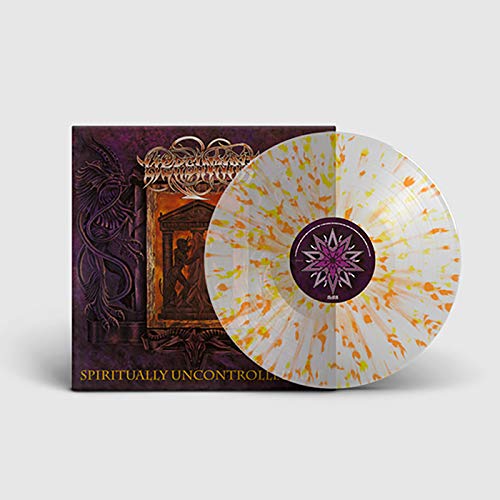 Vinyl record and album cover with ornate, dark fantasy artwork.