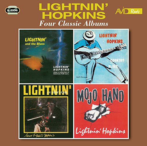 CD cover for Lightnin’ Hopkins’ “Four Classic Albums” featuring album art.