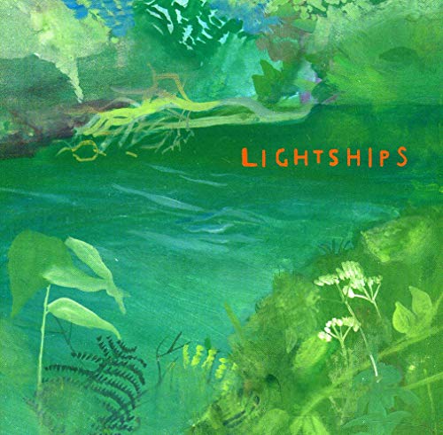 CD cover for Lightships’ “Electric Cables” with green and orange foliage.