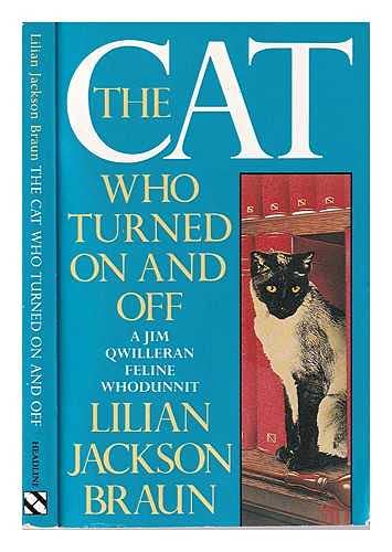 Book cover: teal background, white text, and a black and white cat.