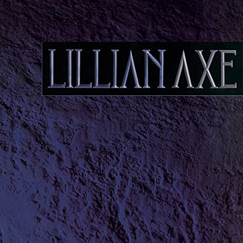Lillian Axe CD cover: dark purple textured background with white band name.