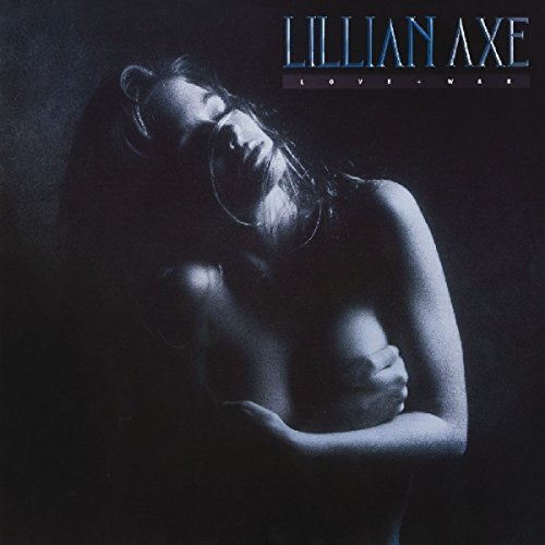 "Lillian Axe album cover with a dark-toned image of a woman and band name."