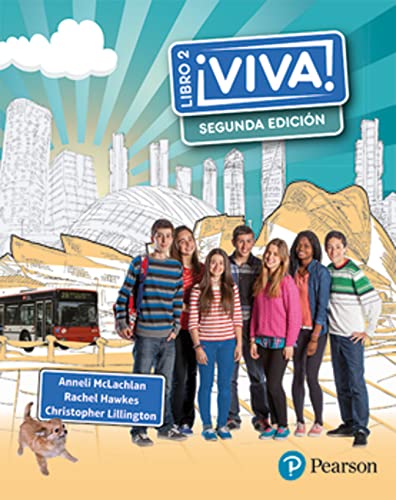Viva! 2 pupil book cover featuring a group of students and a small dog.