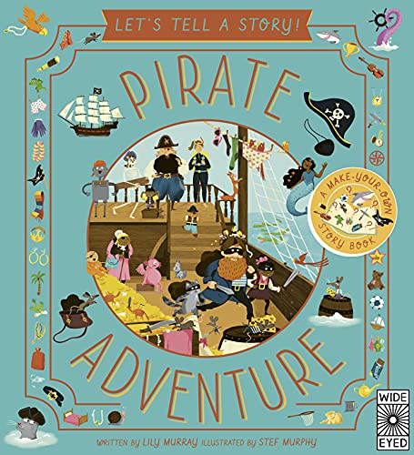 Colorful illustrated children’s book cover featuring pirates on a ship.