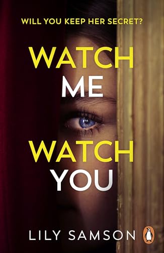 Book cover with a close-up of an eye peering from behind a curtain.