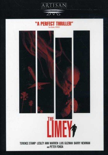 DVD cover for "The Limey" featuring a shadowy figure and red streaks.