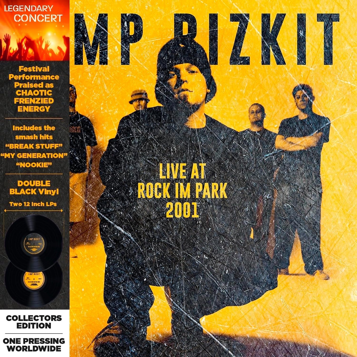 Limp Bizkit album cover for "Live At Rock Im Park 2001" vinyl.
