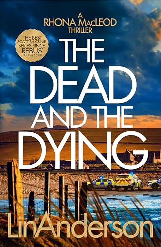Book cover: “The Dead and the Dying” with a moorland and police cars.