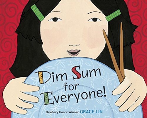 A young girl holds a blue plate and chopsticks on the book cover.