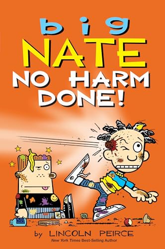 Book cover: "Big Nate: No Harm Done!" featuring a cartoon boy with messy hair.