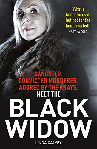 Book cover featuring a woman in a fur coat, titled "Black Widow.