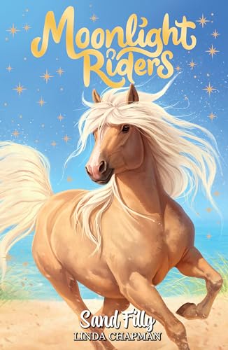 Book cover with colorful graphics and text, likely featuring young riders on horseback.