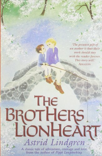 Book cover illustration showing two brothers sitting on a stone bridge fishing.