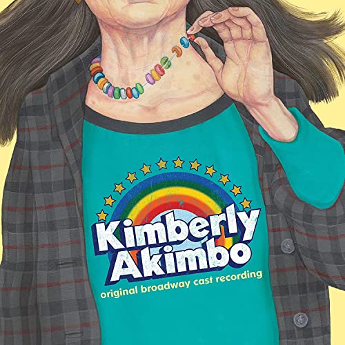 “Kimberly Akimbo” CD cover featuring a young woman with a rainbow and stars.