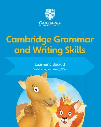 Cover of Cambridge Grammar and Writing Skills Learner's Book 3 featuring cartoon animal illustrations.