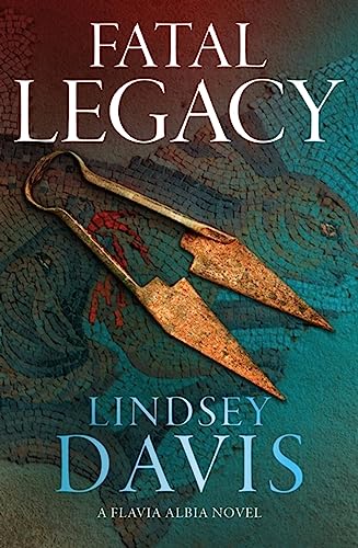 Book cover: “Fatal Legacy” featuring antique forceps and a mosaic background.