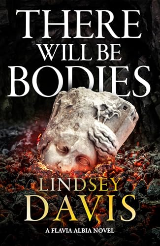 Book cover: "There Will Be Bodies" with a broken statue image.