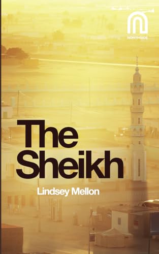 Book cover with title “The Sheikh” and a desert cityscape.