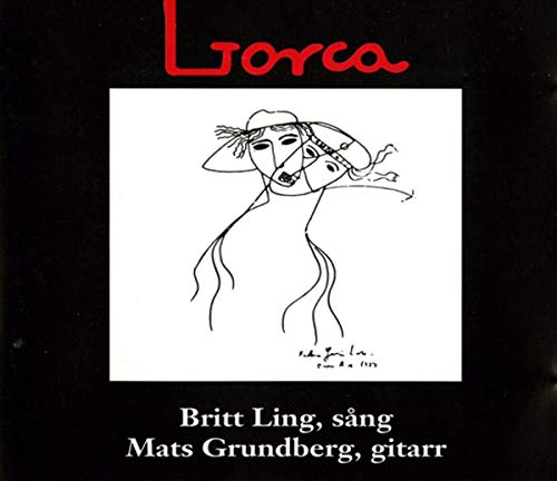 CD cover for "LORCA" by Linggrundberg, featuring a black and white sketch.