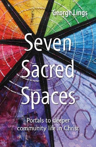 Book cover featuring a colorful stained-glass star pattern with the title Seven Sacred Spaces.