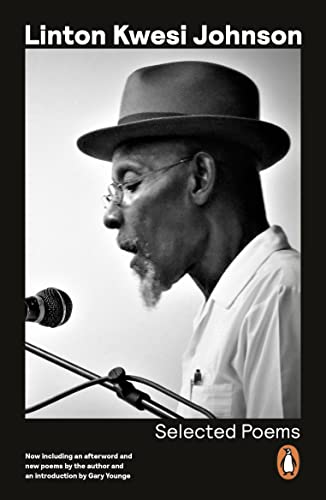 Book cover: “Selected Poems” by Linton Kwesi Johnson, portrait of the author.