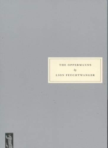 Gray book cover with title "The Oppermanns" by Lion Feuchtwanger.