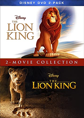 The Lion King DVD cover featuring Simba and a cub.