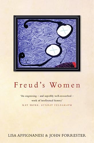 Book cover: "Freud's Women" with abstract blue art and eyeglasses.