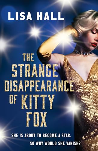Book cover featuring a glamorous woman in a gold dress against a blue background.