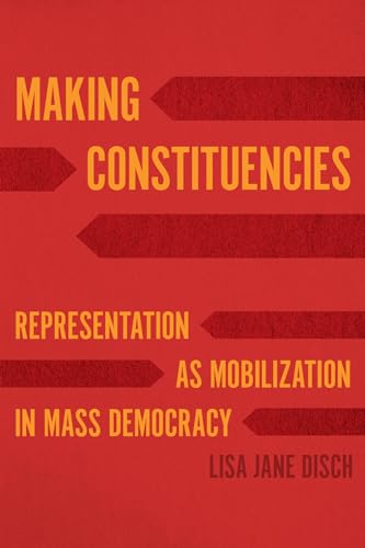 Red book cover with yellow text: "Making Constituencies" and author's name.