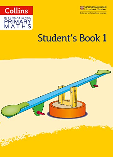 Yellow textbook cover with a seesaw illustration, "Student's Book 1".