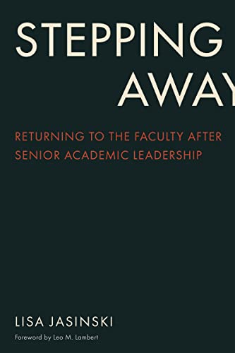 Book cover: "Stepping Away" by Lisa Jasinski, dark teal background.