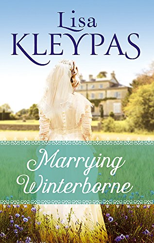Book cover: bride viewed from behind, large manor house background.