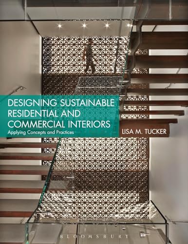 Book cover with modern staircase interior and teal title text.