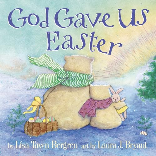 Children’s book cover with bears, a bunny, and an Easter basket.