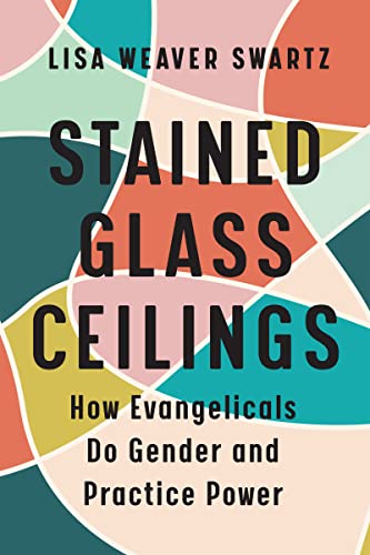 Book cover with abstract stained glass design and bold title text.