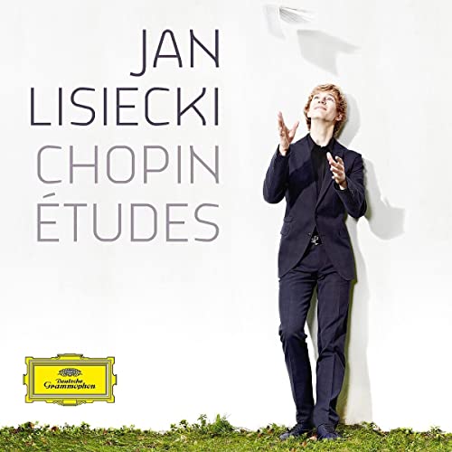 Jan Lisiecki album cover featuring the pianist in a black suit.