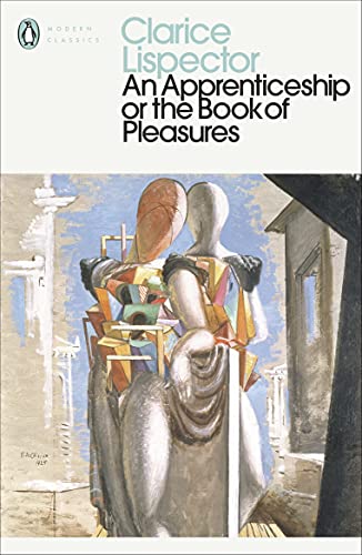 Book cover: "An Apprenticeship" by Clarice Lispector, abstract figures.