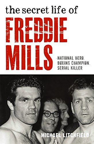 Book cover: Freddie Mills, boxing champion, with black and white portrait.