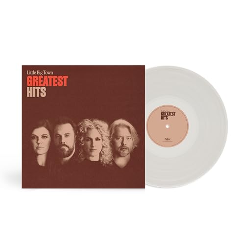 Little Big Town’s “Greatest Hits” vinyl record with band portrait.