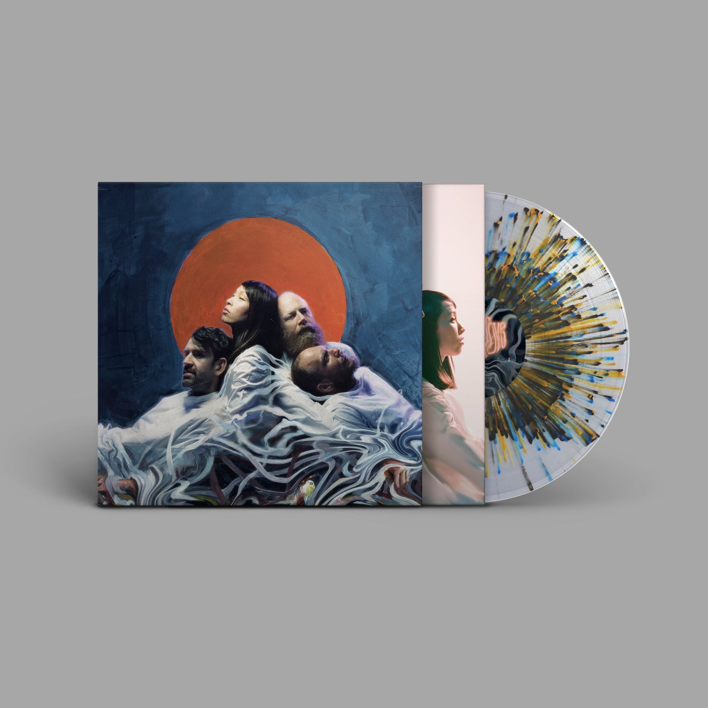 Little Dragon Slugs of Love vinyl record with splatter design and illustrated album cover.