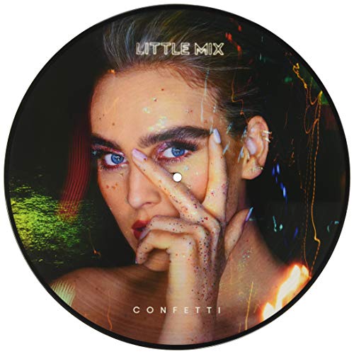 Little Mix "Confetti" vinyl record with a portrait of a woman.