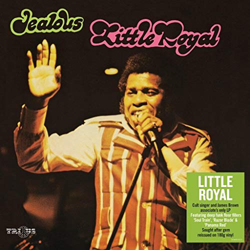 Album cover for Little Royal’s “Jealous” featuring a singer with a microphone.