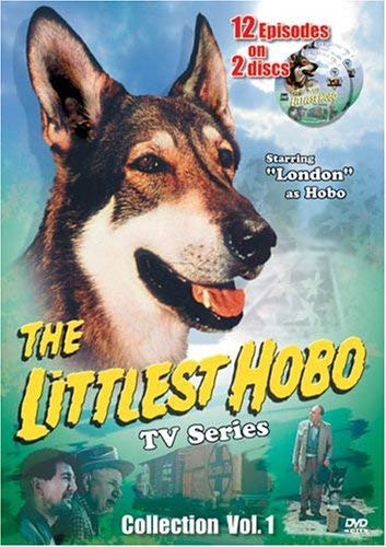 DVD cover featuring London, the German Shepherd from "The Littlest Hobo.
