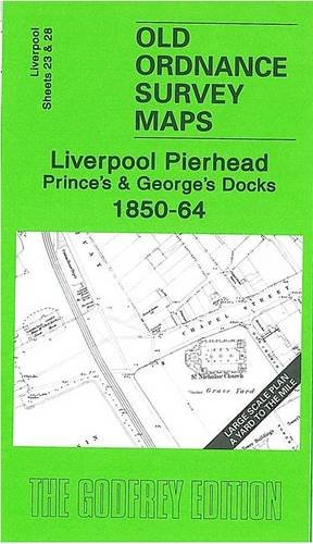 Old Ordnance Survey map cover of Liverpool docks, 1850-64.