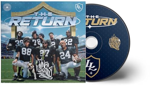 CD cover and disc for "The Return" by Living Legends, featuring football players.