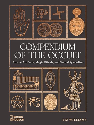 Book cover titled Compendium of the Occult featuring gold occult symbols on dark background.