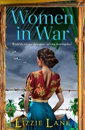 Book cover depicting a woman in vintage clothing with wartime planes overhead.