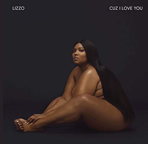 Lizzo album cover, "Cuz I Love You," featuring a portrait of the artist.